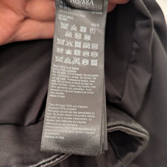 ALLSAINTS LEATHER MOTO JACKET - Picture 5 of 12